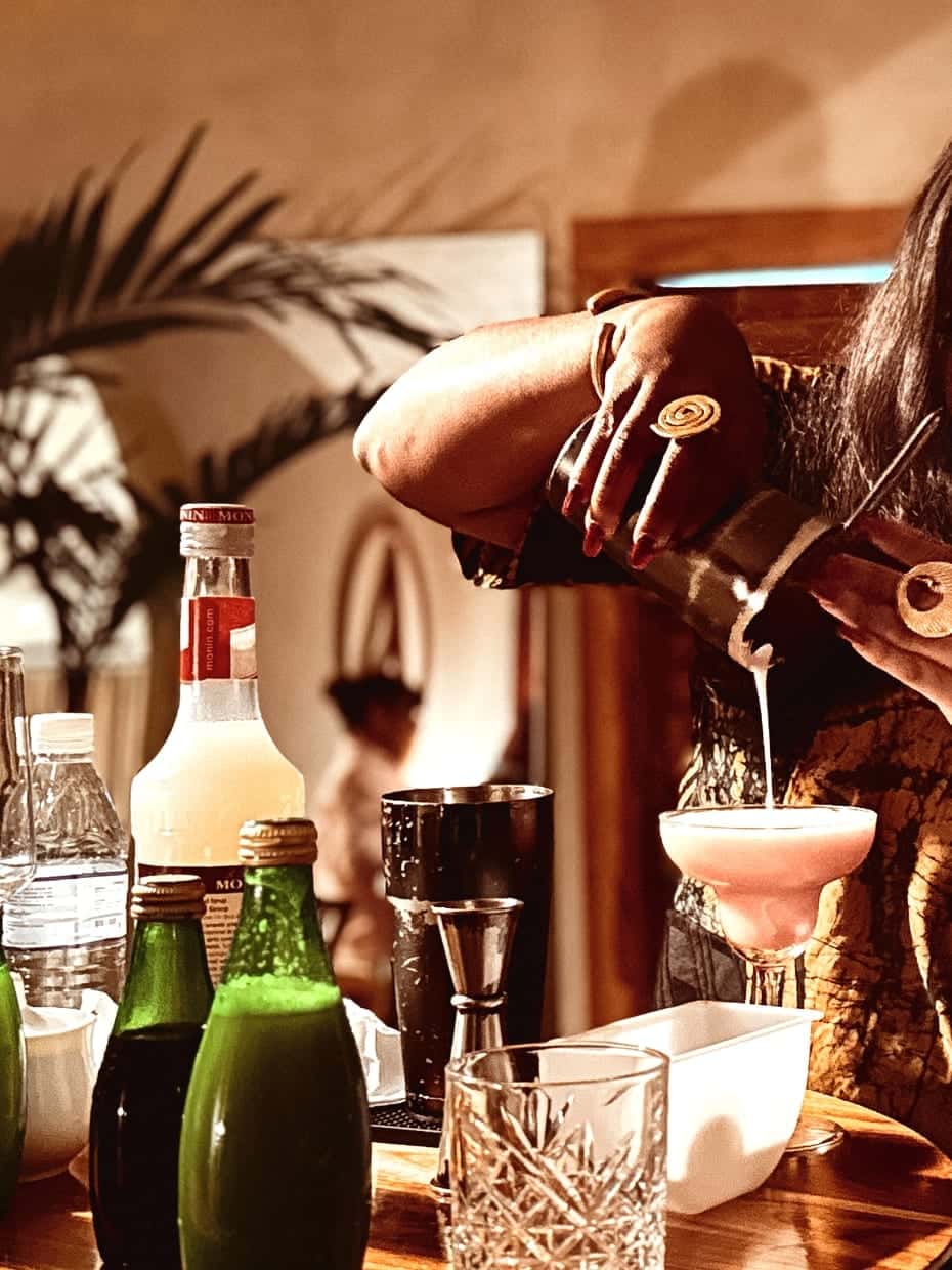 préparation d'un cocktail