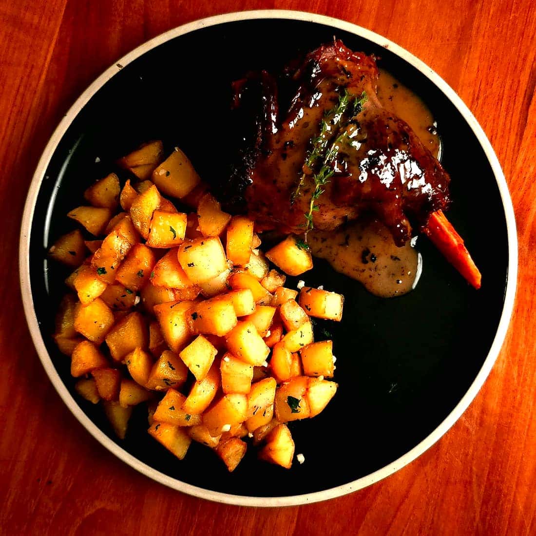 agneau & pommes sautées