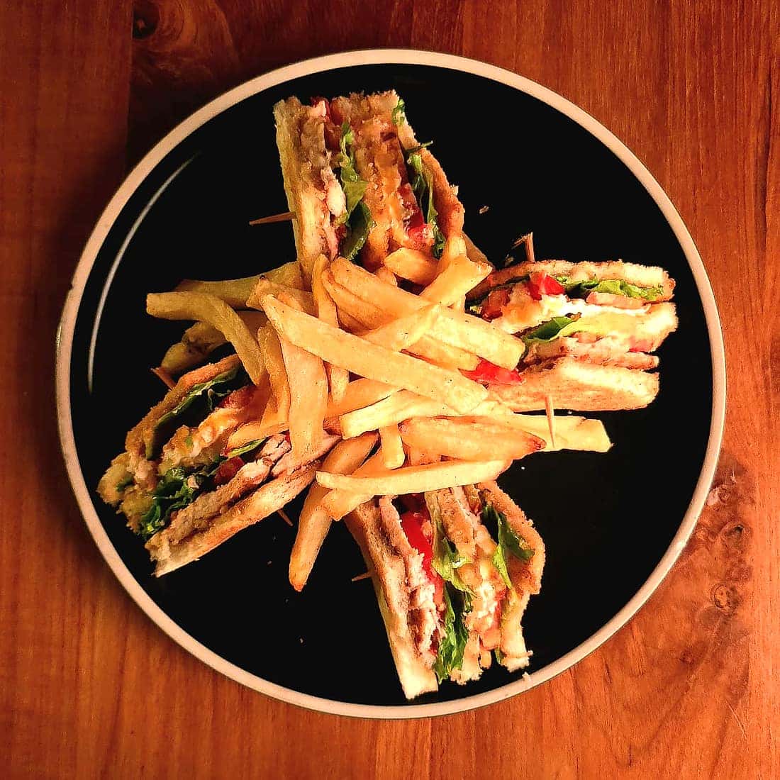 club sandwich & frites